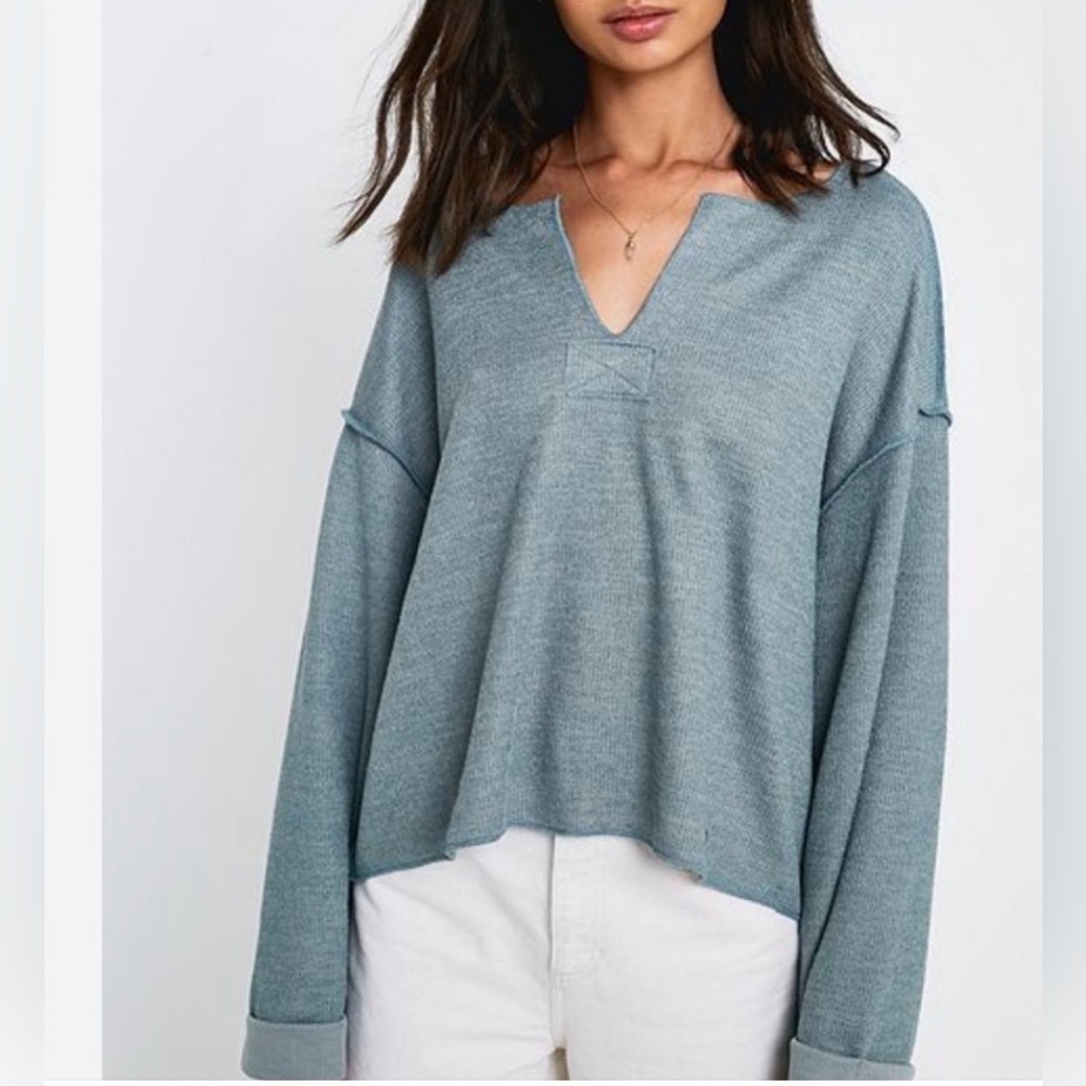 Urban Outfitters Notched-Neck Pullover Sweater